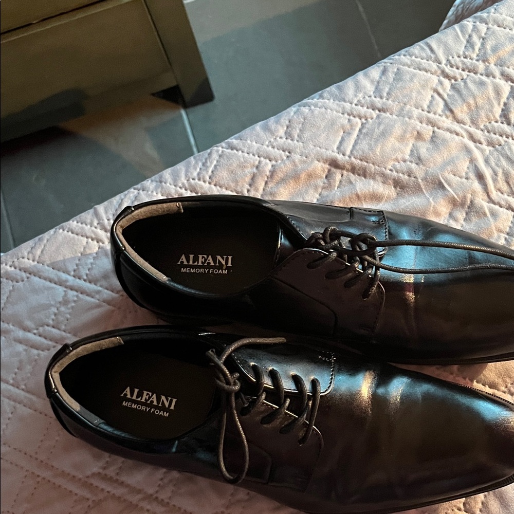 Alfani Men's Classic Black Oxfords